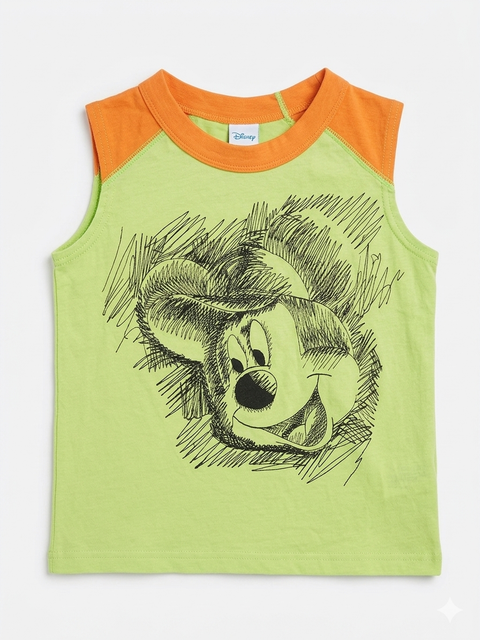 Disney Boy's Green Printed Tank Top | Disney In Lebanon