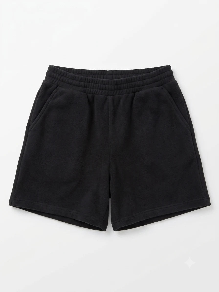 Black shorts on a white background