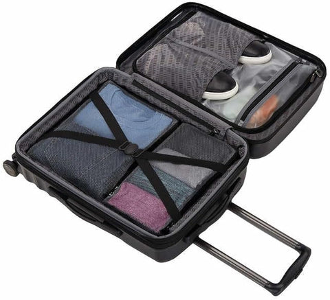 American Tourister Black 4-Wheel 2 Piece Suitcase Luggage Bag | American Tourister In Lebanon