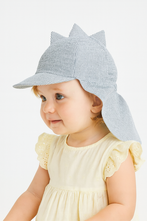Reserved Girl's White & Green Tweed Cap | Reserved In Lebanon