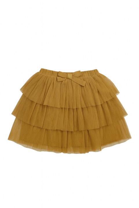 POMPdeLUX Girl's Camel Darina Tulle  Skirt |POMPdeLUX  in Lebanon