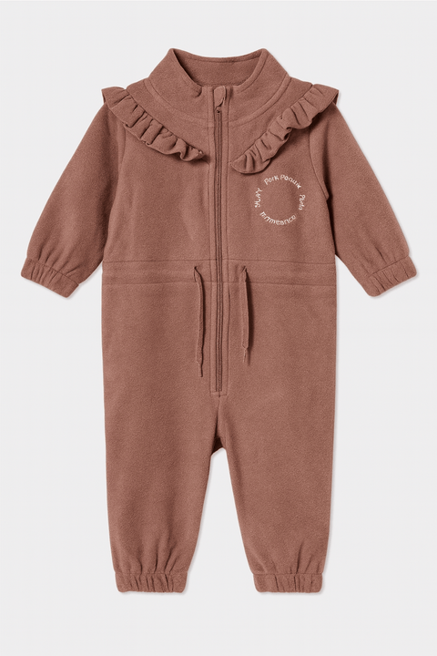 POMPdeLUX baby Girl's Lilac Fleece Overall | POMPdeLUX in Lebanon