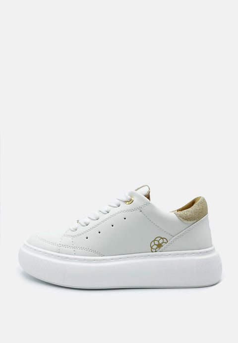 ACBC Women's White With Gold Glitter Shacbnwo Sneakers | ACBC In Lebanon