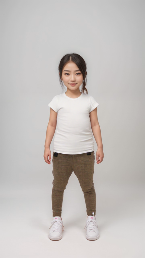 POMPdeLUX Girl's Beige Lyon Wool Leggings|POMPdeLUX in Lebanon