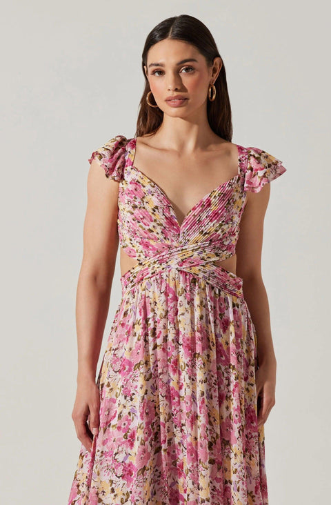ASTR The Label Women's Floral Backless Dress | ASTR The Label in Lebanon