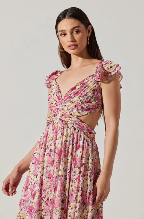 ASTR The Label Women's Floral Backless Dress | ASTR The Label in Lebanon