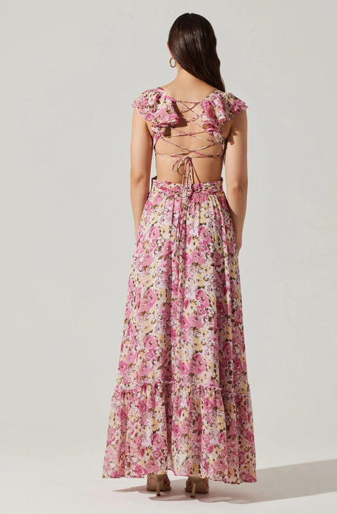 ASTR The Label Women's Floral Backless Dress | ASTR The Label in Lebanon