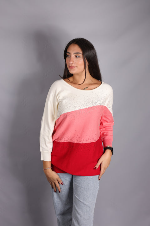 Helena Vera Women's Multicolor Sweatshirt  445248046 FE183  (JA24)