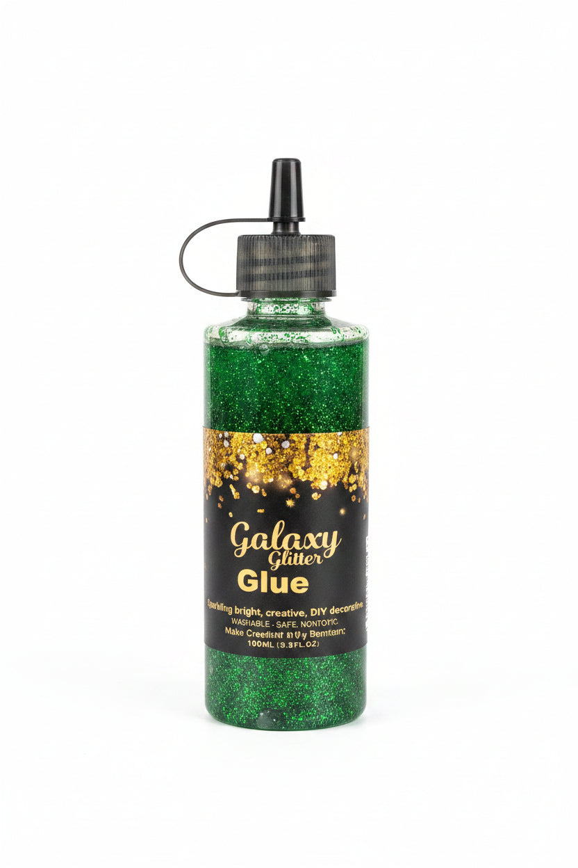 Moy Galaxy Glitter Glue Green 100ml (My-300)
