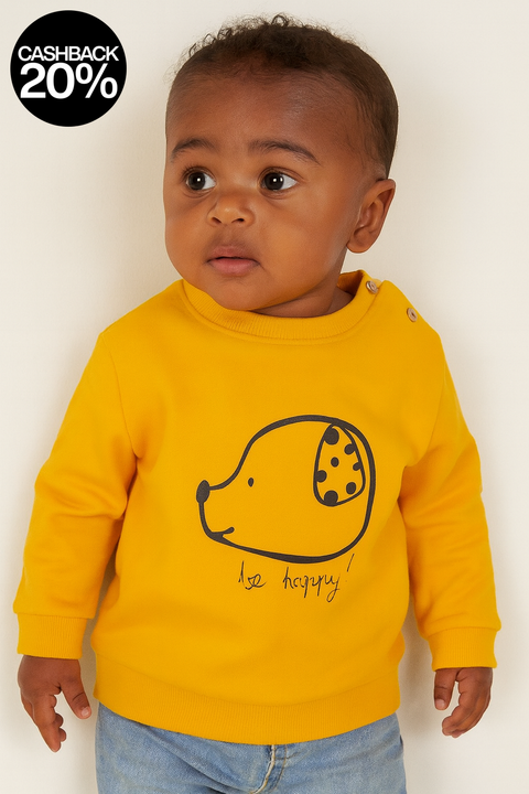 Sinsay Fox & Bunny Baby Boy's Mustered Printed Sweatshirt | Sinsay In Lebanon