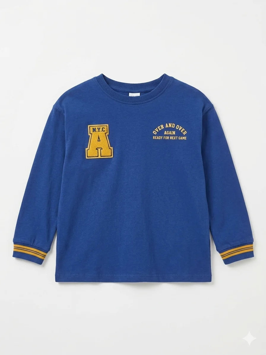 Zara Boy's Blue Printed Blouse | Zara In Lebanon
