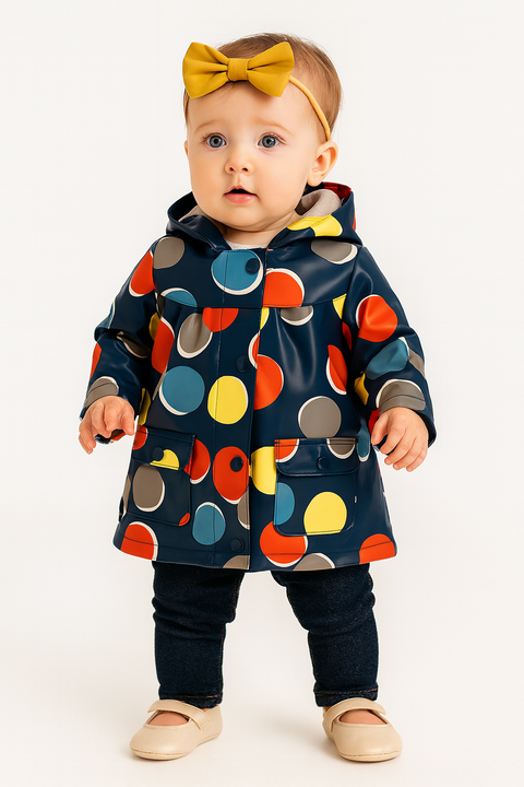 Boboli Baby Girl's Navy Button Jacket| Boboli in Lebanon