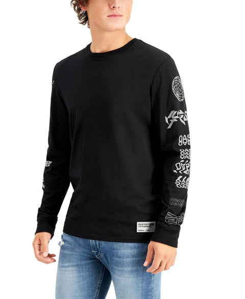Guess Men's Black Bsc Classic Tee Blouse | Guess In Lebanon