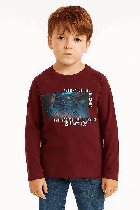 S.Oliver Boy's Burgundy Long-Sleeve Blouse |S.Oliver in Lebanon