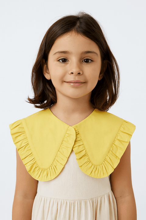 POMPdeLUX Girl's Yellow Lia Organic Collar | POMPdeLUX In Lebanon