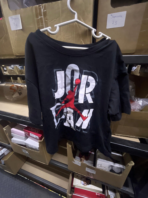 Jordan Girl's Black T-Shirt ABFK1666