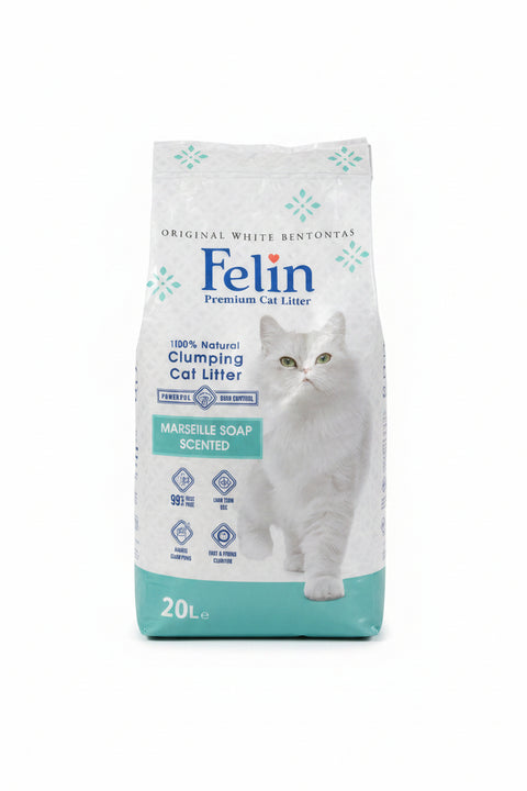Felin Cat Litter Marseille Soap Scented 20L | Felin  In Lebanon