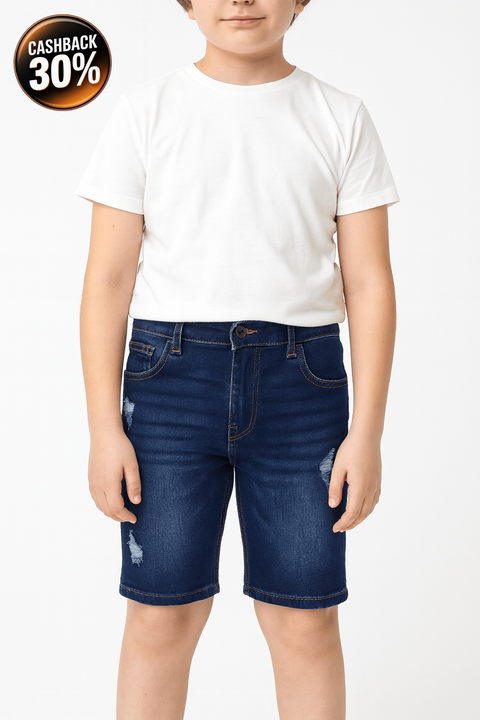 Ring Of Fire Boy's Navy Blue Short ABFK1446