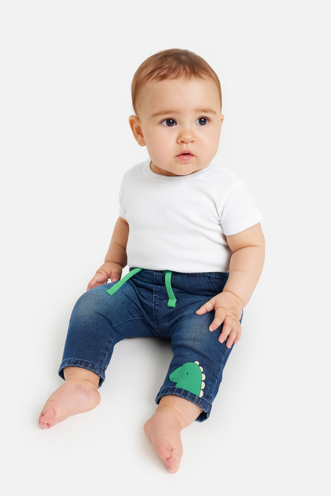 Sinsay Baby Boy's Navy Insulated Jeans With Elastic Waistband | Sinsay In Lebanon