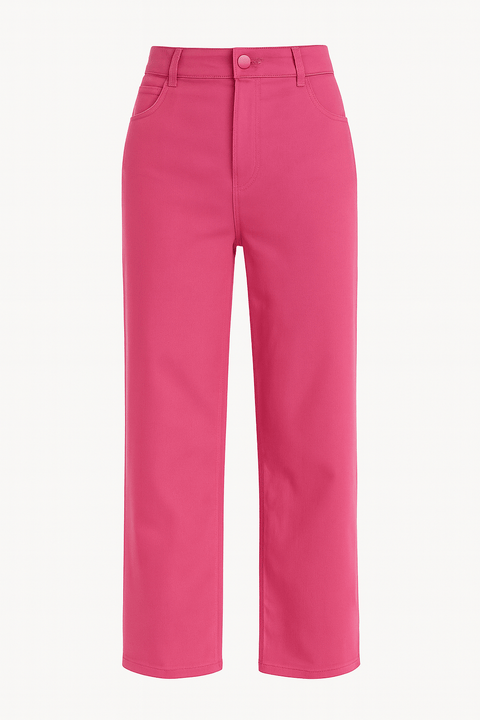 LeGer Women's Fuchsia Velvet Wide Leg Pants | LeGer in Lebanon