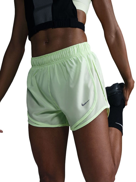 Nike Women's Lime Green Tempo Dri-Fit Mid Rise 3 Running Shorts | Nike In Lebanon