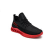 Akademiks Mens Black/ Red Fit 2.0 Knit Jogger Sneakers