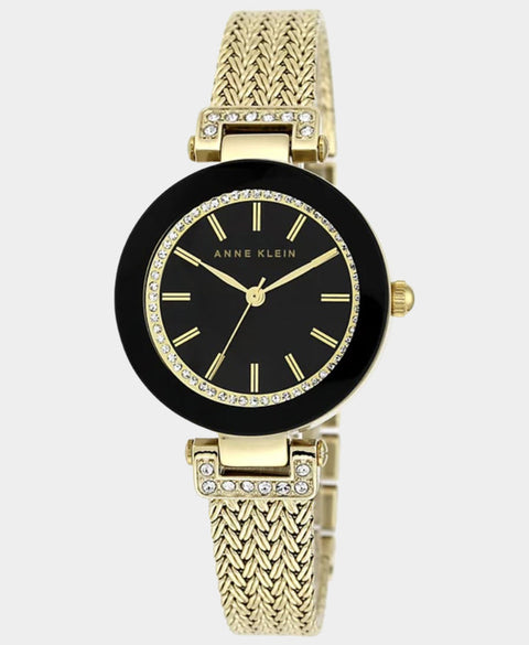 Anne Klein Women's Gold Round Metal Mesh Bracelet Watch | Anne Klein In Lebanon