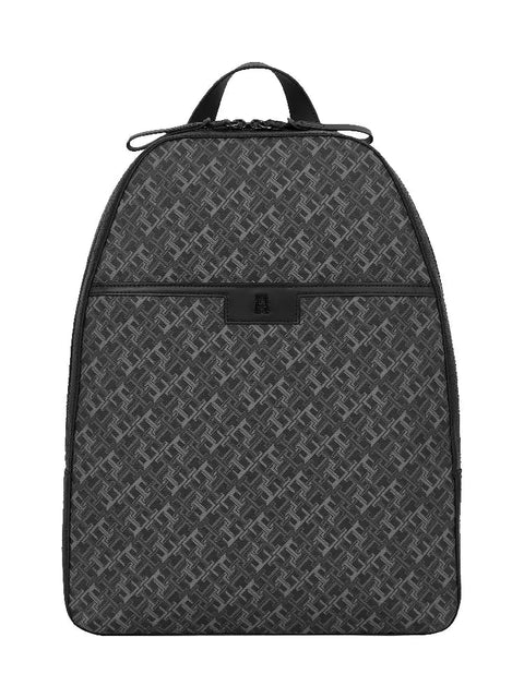 Tommy Hilfiger Men's Black Monogram Dome Backpack |Tommy Hilfiger In Lebanon