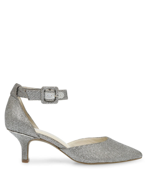 Anne Klein Women's Silver Fabulist Comfortable Fashion Pump Heel | Anne Klein In Lebanon