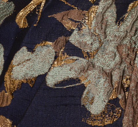 Adrianna Papell Women's Navy /Gold One Shoulder Jacquard  Dress| Adrianna Papell  in Lebanon