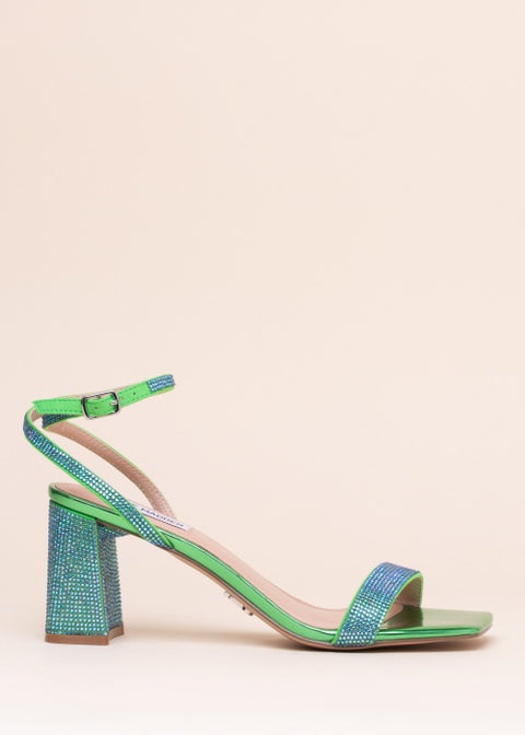 Steve Madden Women's Green Blue Rhinestone Sandals | Steve Madden In Lebanon