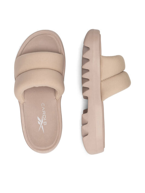 Reebok Cardib Women's Beige Slipper ARS13 shoes67shr
