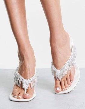 Asos Design Women's White High Heels ANS1058