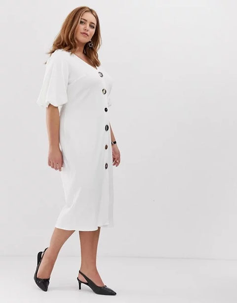ASOS Design Women's White Dress 100661579 AMF1460
