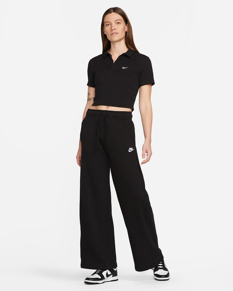 Nike Women's Black Sportswear Essential Short-Sleeve Polo T-Shirt | Nike In Lebanon