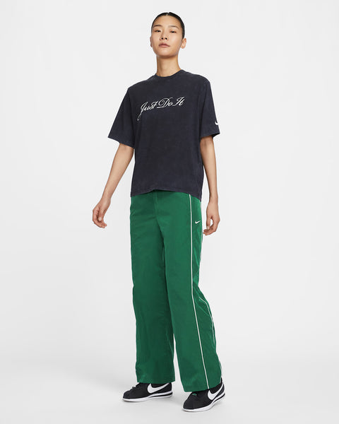 Nike Women's Green High-Waisted Woven Open-Hem Sweatpant|Nike In Lebanon