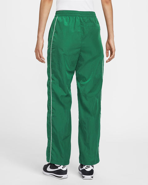 Nike Women's Green High-Waisted Woven Open-Hem Sweatpant|Nike In Lebanon