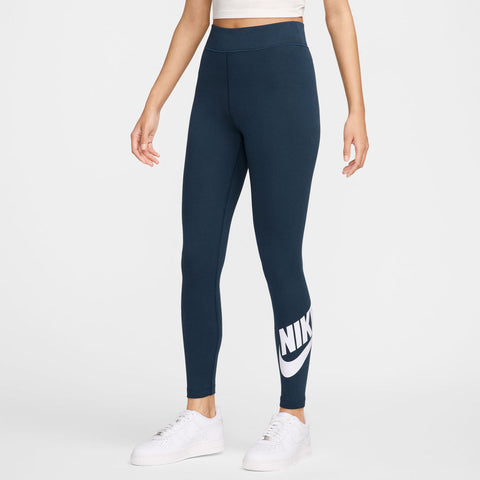 Nike Women's Navy & White Classic High Rise Leggings | Nike In Lebanon
