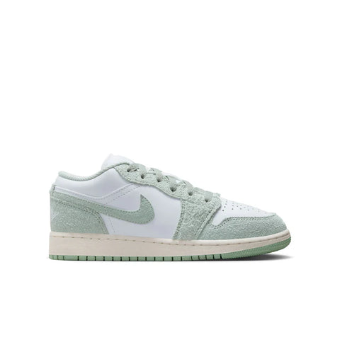 Nike Air Jordan Boy's White & Mint Green 1 Low SE GS Sneakers | Nike In Lebanon