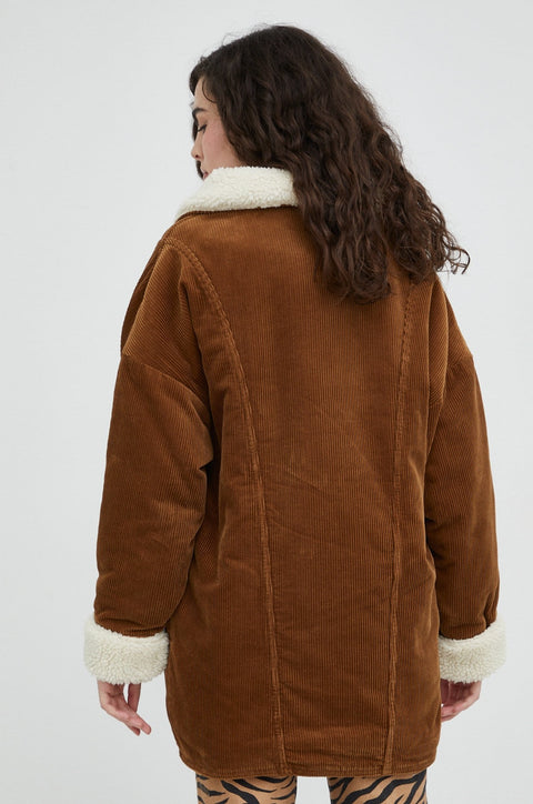 Wrangler Women's Camel Corduroy Regular Fit Ranch Coat | Wrangler In Lebanon