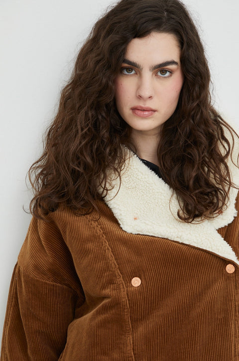 Wrangler Women's Camel Corduroy Regular Fit Ranch Coat | Wrangler In Lebanon