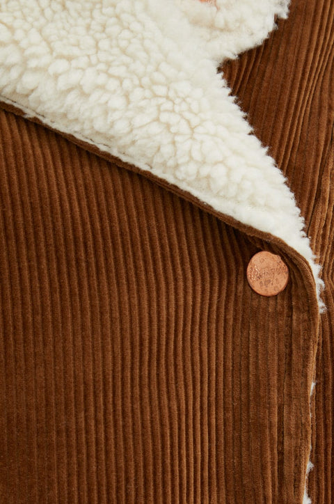 Wrangler Women's Camel Corduroy Regular Fit Ranch Coat | Wrangler In Lebanon