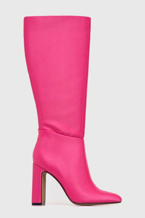 Steve Madden Women's Pink Satin Ambrose Boots | Steve Madden in Lebanon