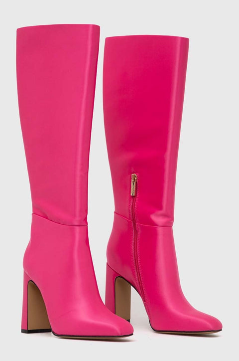 Steve Madden Women's Pink Satin Ambrose Boots | Steve Madden in Lebanon
