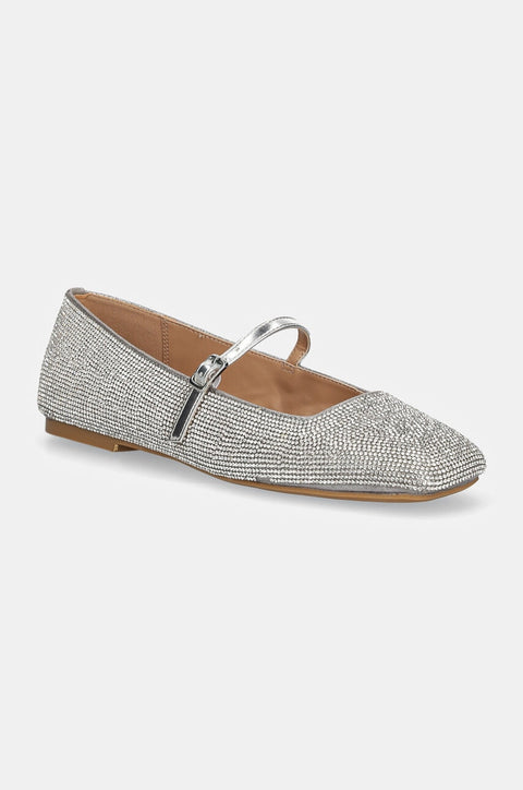 Steve Madden Women's Silver Ezri-R Ballet Flats | Steve Madden In Lebanon