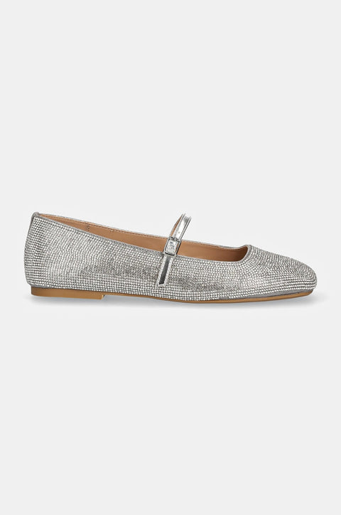 Steve Madden Women's Silver Ezri-R Ballet Flats | Steve Madden In Lebanon