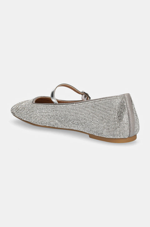 Steve Madden Women's Silver Ezri-R Ballet Flats | Steve Madden In Lebanon