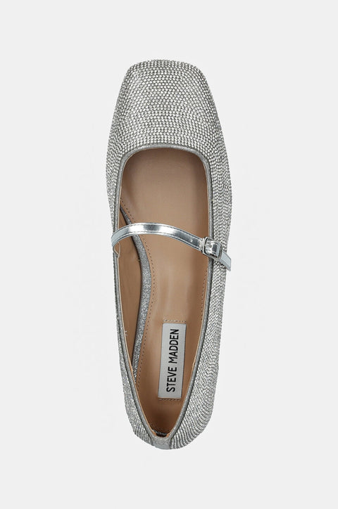 Steve Madden Women's Silver Ezri-R Ballet Flats | Steve Madden In Lebanon