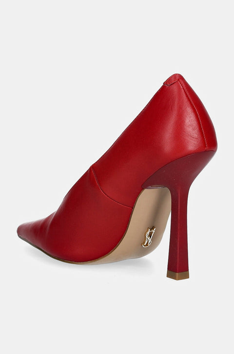 Steve Madden Women's Red Leather Sedona Heels | Steve Madden In Lebanon