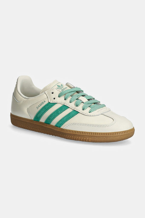 Adidas Women's Off White Samba Sneakers | Adidas In Lebanon